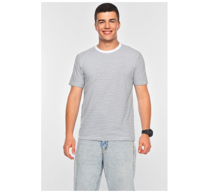 Футболка мужская полубатальная белого цвета 200117L