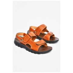 Подростковые шлепанцы для мальчика светло-коричневого цвета 200320L