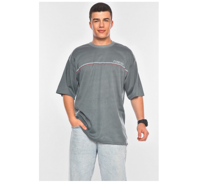 Футболка мужская батальная цвета хаки 200455L