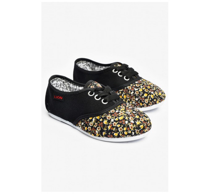 Мокасины детские черного цвета 200665L