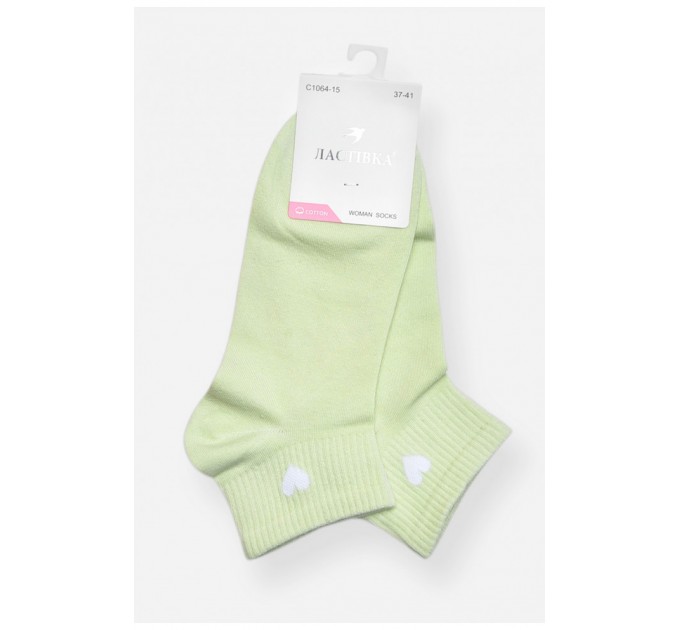 Шкарпетки жіночі демісезонні спортивні м'ятного кольору 200721L