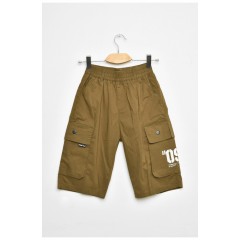 Бриджі підліткові для хлопчика кольору хакі 200750L