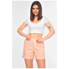 Шорти жіночі напівбатальні світло-рожевого кольору 200925L Шорти жіночі напівбатальні світло-рожевого кольору 200925L