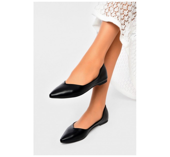 Балетки жіночі чорного кольору 201162L
