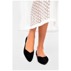 Балетки жіночі чорного кольору 201166L