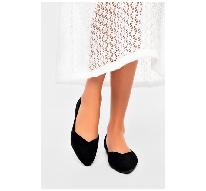 Балетки жіночі чорного кольору 201166L