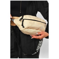 Бананка жіноча однотонна молочного кольору 201191L