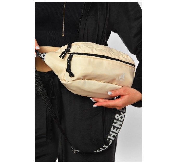 Бананка жіноча однотонна молочного кольору 201191L