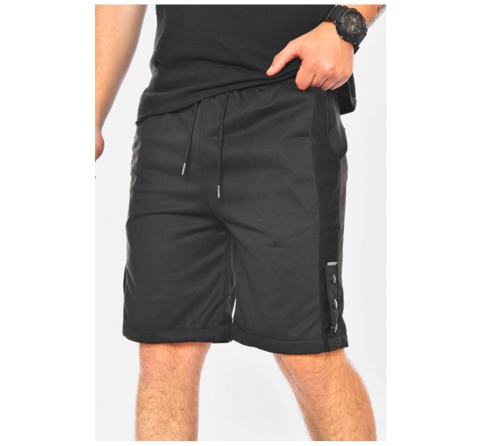 Подростковые шорты для мальчика черного цвета 201310L