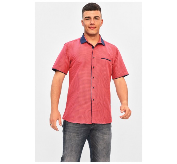 Сорочка чоловіча рожевого кольору 201365L