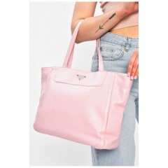 Сумка женская из экокожи розового цвета 201811L