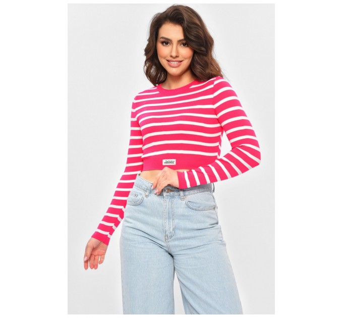 Жіноча кофта рожевого кольору в смужку 202003L