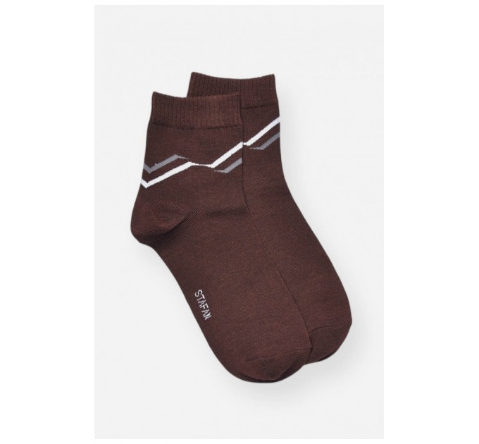 Носки мужские демисезонные коричневого цвета 202023L