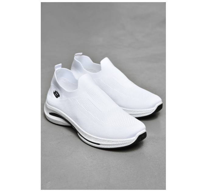 Кросівки чоловічі білого кольору на шнурівці 202150L