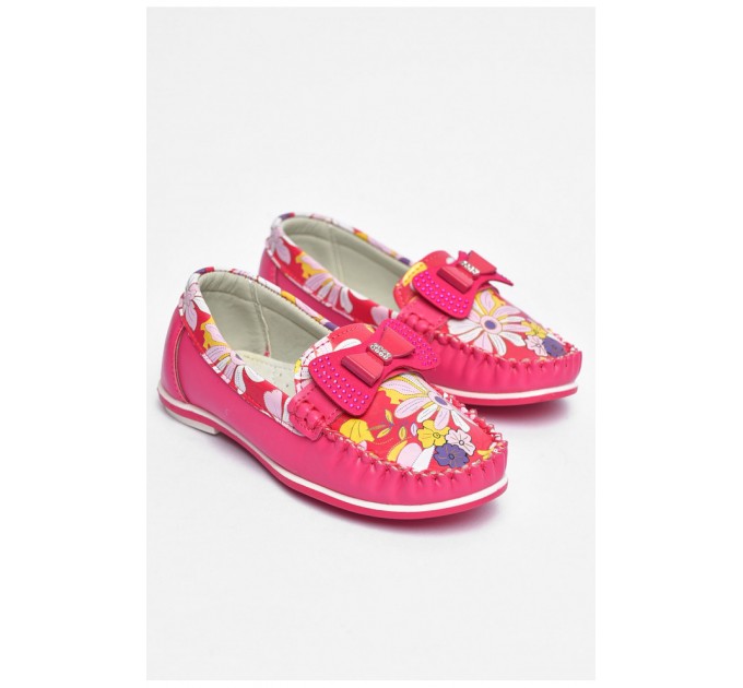 Мокасины для девочки розового цвета 202338L