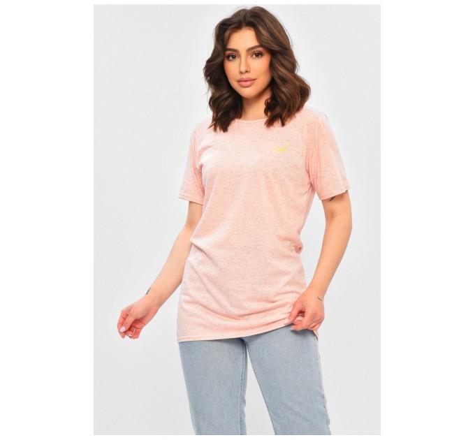 Футболка жіноча подовжена рожевого кольору 202492L