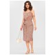 Сарафан жіночий рожевого кольору з принтом 202560L
