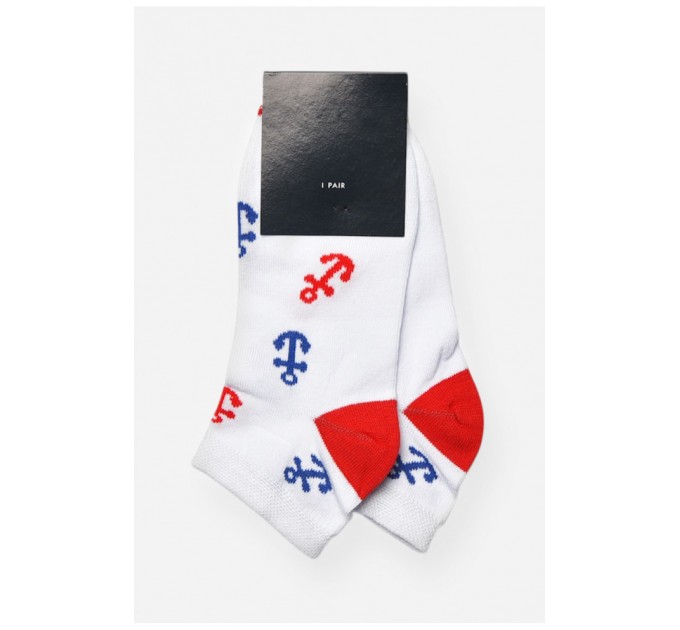 Шкарпетки жіночі спортивні демісезонні білого кольору 202580L