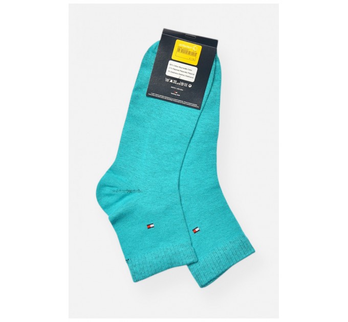 Шкарпетки чоловічі демісезонні бірюзового кольору 202813L