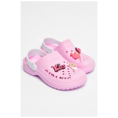 Кроксы детские для девочки розового цвета 202887L