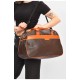 Сумка дорожня унісекс екошкіра коричневого кольору 202928L
