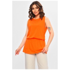 Туніка жіноча однотонна помаранчевого кольору 203064L