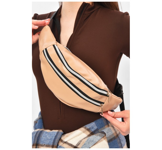 Бананка жіноча темно-бежевого кольору 203236L