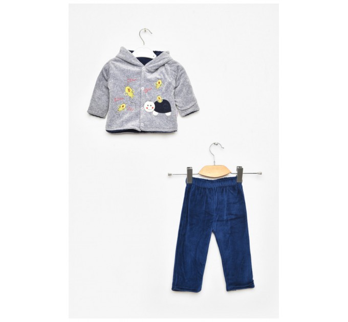 Костюм дитячий для хлопчика сірого кольору 203365L