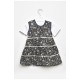 Сукня+футболка дитяча для дівчинки чорного кольору з принтом 203418L