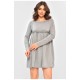 Платье женское однотонное серого цвета 203742L