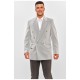 Мужской пиджак однотонный светло-серого цвета 203898L