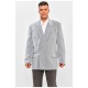 Мужской пиджак однотонный серого цвета 203899L
