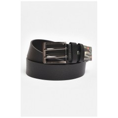 Ремінь чоловічий чорного кольору розмір 122*3,5 см 203903L Ремінь чоловічий чорного кольору розмір 122*3,5 см 203903L