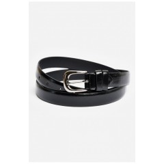 Ремінь жіночий чорного кольору розмір 112*2,5 см 203990L