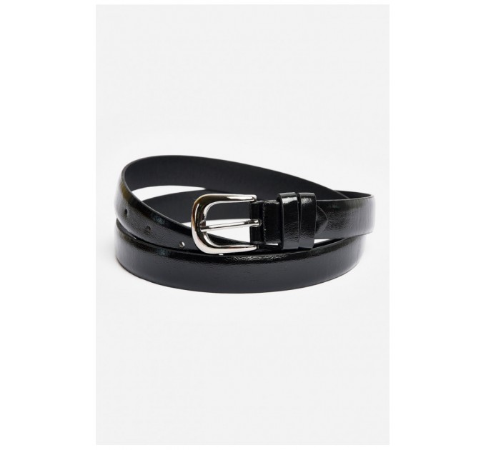 Ремінь жіночий чорного кольору розмір 112*2,5 см 203990L