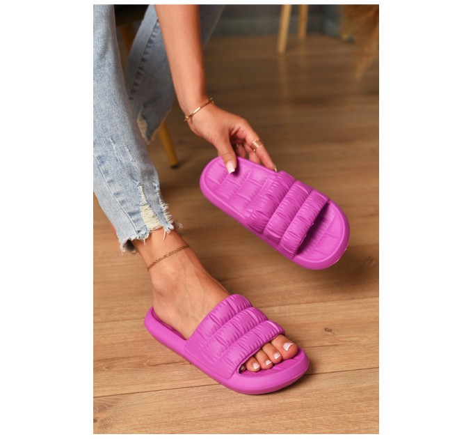 Шльопанці піна жіночі кольору фуксії 204015L
