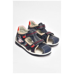 Сандалі дитячі хлопчик темно-синього кольору на липучці 204027L