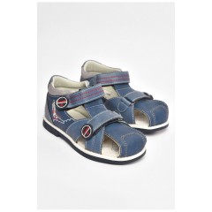 Сандалі дитячі хлопчик синього кольору на липучці 204028L