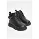 Черевики дитячі для дівчинки чорного кольору зимові 204364L