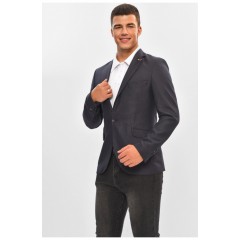 Піджак чоловічий темно-синього кольору 204451L