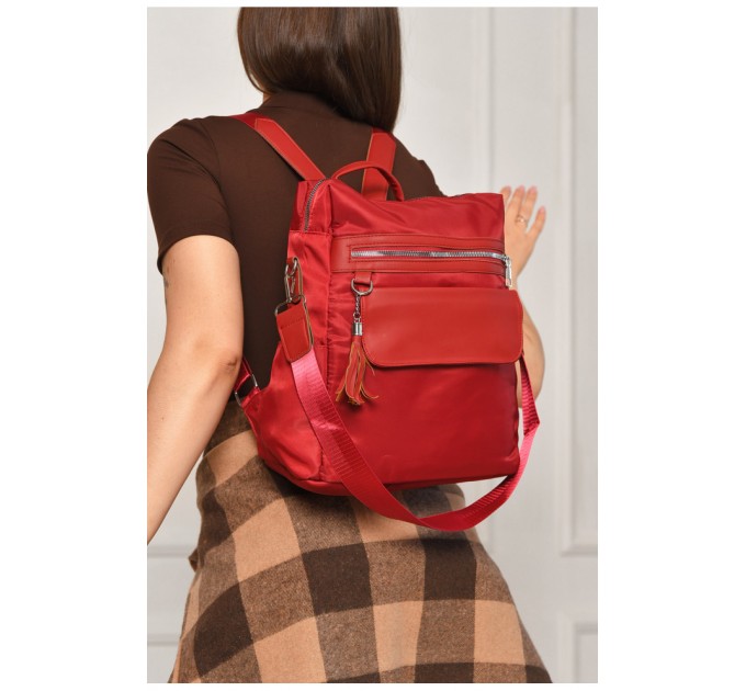 Рюкзак жіночий червоного кольору 204650L