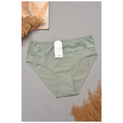 Труси жіночі напівбатальні м'ятного кольору 204809L