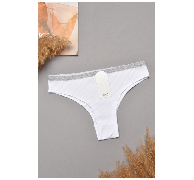 Труси жіночі однотонні білого кольору 204822L