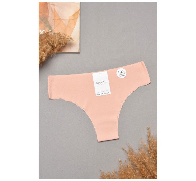 Труси жіночі однотонні рожевого кольору 204824L