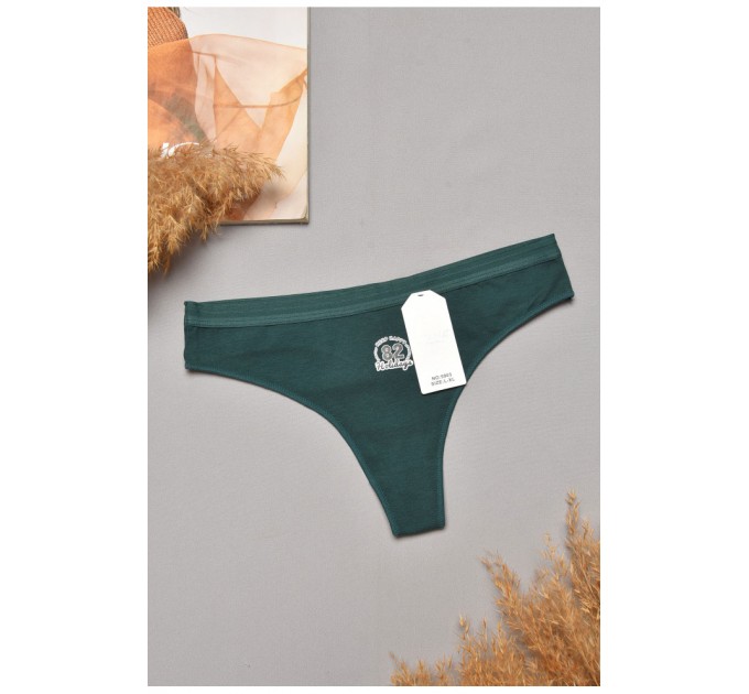 Стринги женские зеленого цвета 204839L