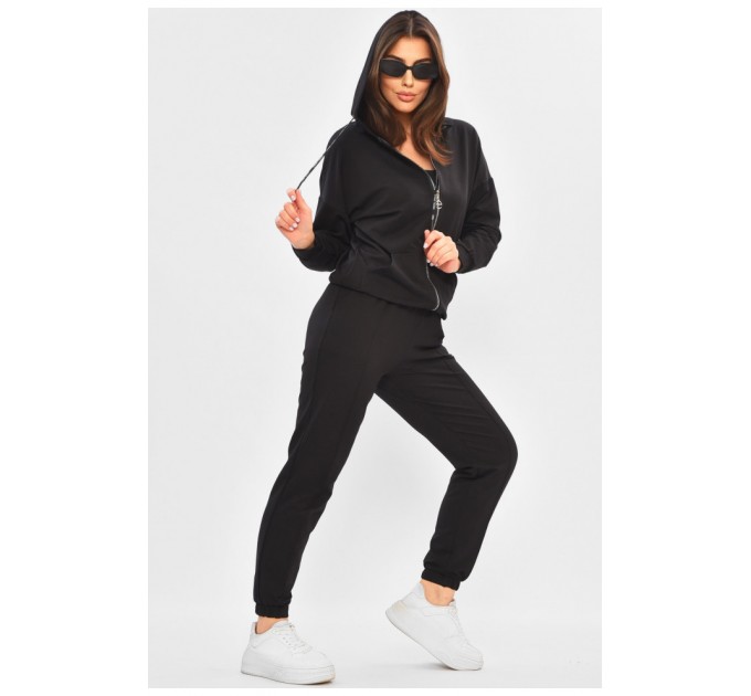 Спортивний костюм жіночий чорного кольору 205188L