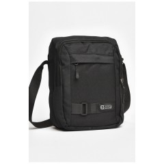Чоловіча сумка через плече текстиль чорного кольору 205431L