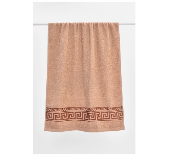 Рушник банний махровий світло-коричневого кольору 205528L