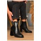 Черевики жіночі демісезонні чорного кольору 205709L