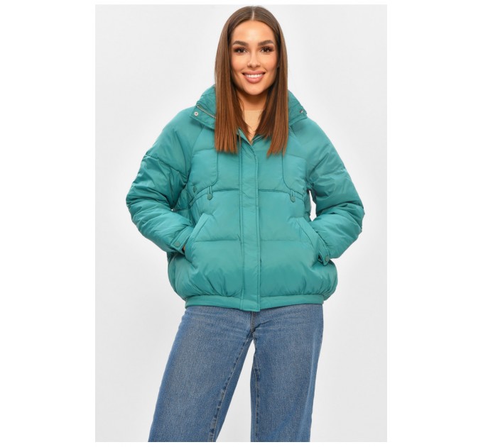 Куртка женская демисезонная зеленого цвета 205799L